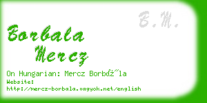 borbala mercz business card